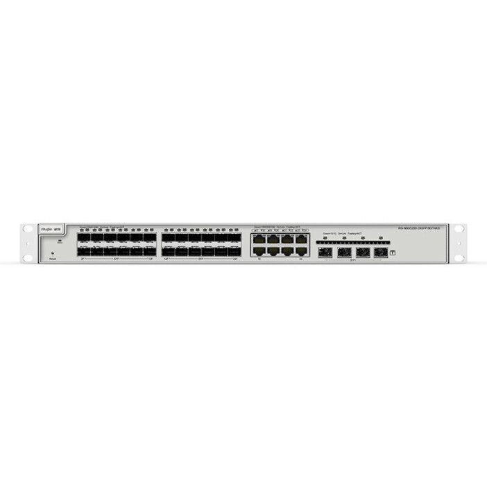 锐捷RG-NBS5200-24SFP/8GT4XS全光口三层交换机全面解析